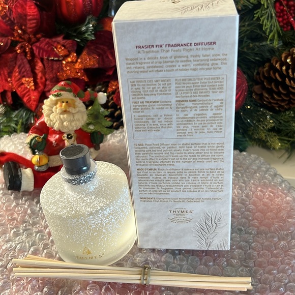 🔥Thymes Frasier Fir Flocked Petite Reed Diffuser – Home Fragrance Diffuser - Picture 8 of 8